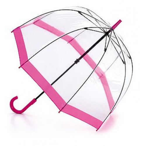 Fulton clear umbrella pink 500x500