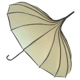 Beige Pagoda Umbrella