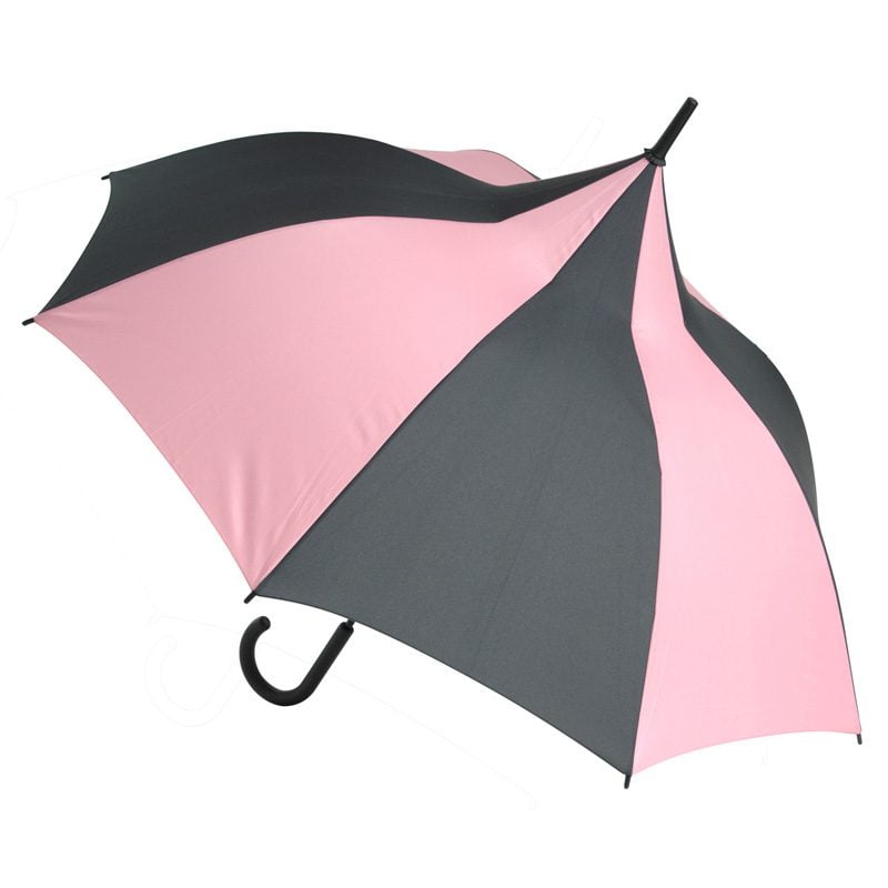pink and black umbrella
