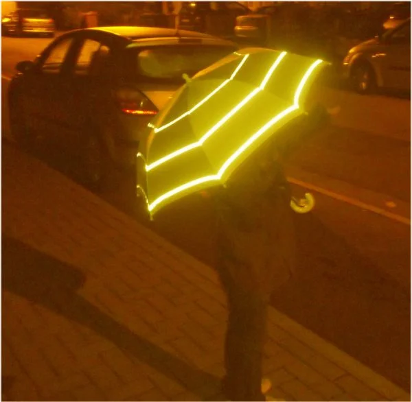 Children Hi Viz Umbrella Modeled