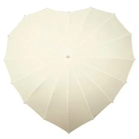 Ivory Heart Umbrella