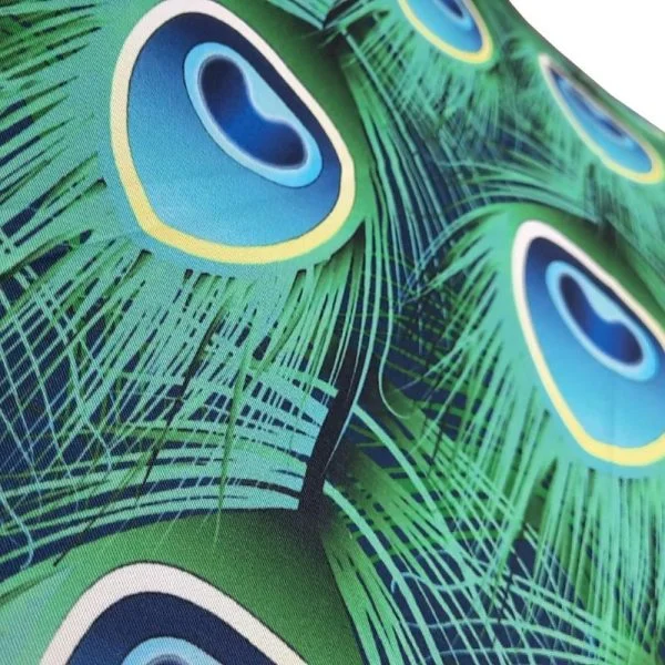 Peacock Umbrella Canopy Close Up