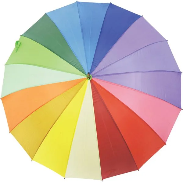 Rainbow Umbrella Top View