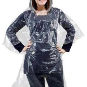 Emergency Plastic Poncho - Clear