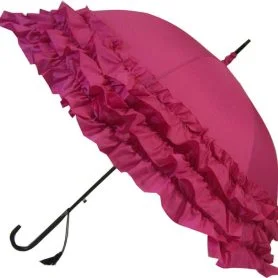 LuLu Frilly Parasol / Pink Umbrella Parasol