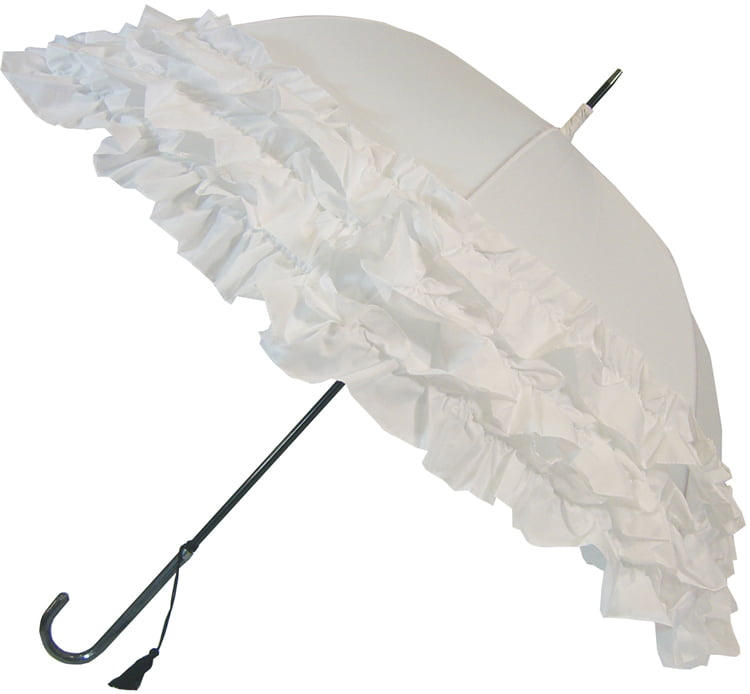white umbrella parasol