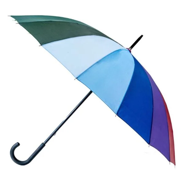 Rainbow Walking Umbrella Open