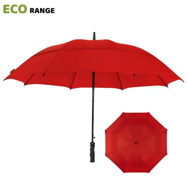 Red Eco Golf Umbrella