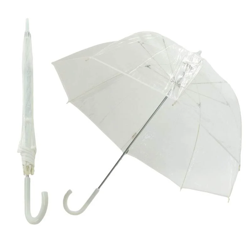 Solid white shop umbrella