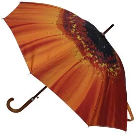 Orange Flower Umbrella