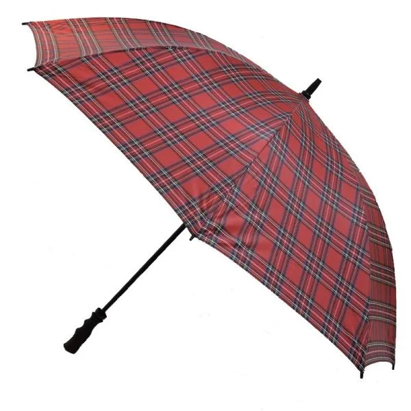 Tartan Umbrella Opened