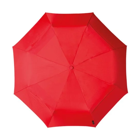 Red Eco Compact Folding Umbrella Canopy