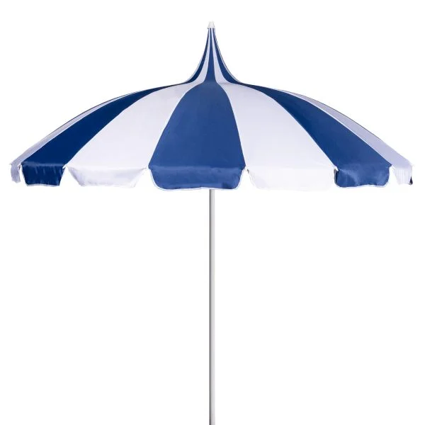 Navy And Cream Pagoda Garden Parasol