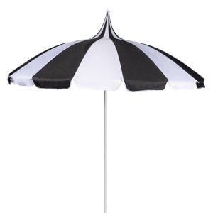 Black and White Pagoda Garden Parasol