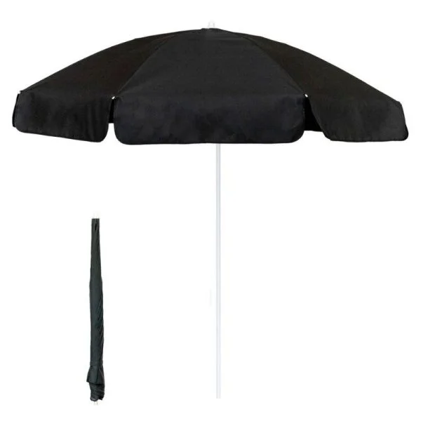 2-Meter Garden Parasol - Black