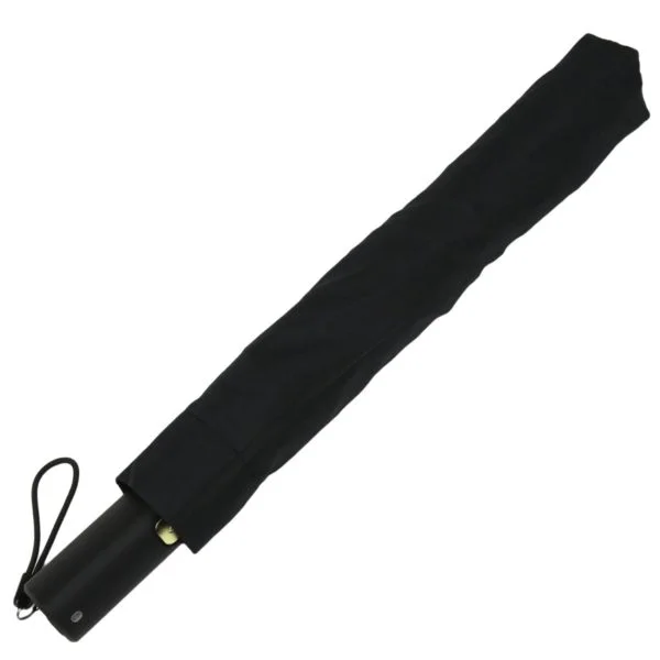 Electric Black Compact Umbrella Closed