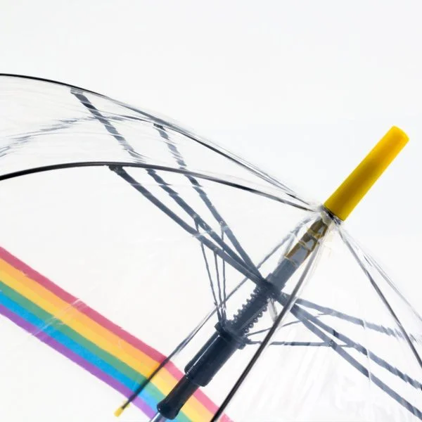 Rainbow Dome Umbrella Yellow Tip