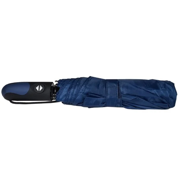 Blue Compact Fully Automatic Umbrella Closed