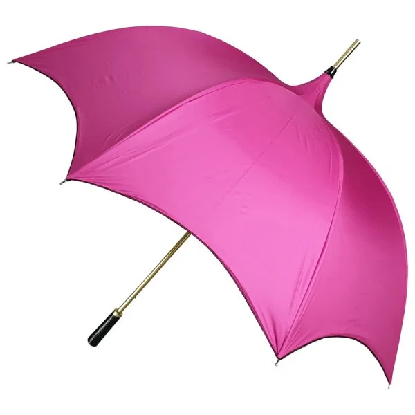 Sabrina Pink And Black Gothic-Style Umbrella Canopy View