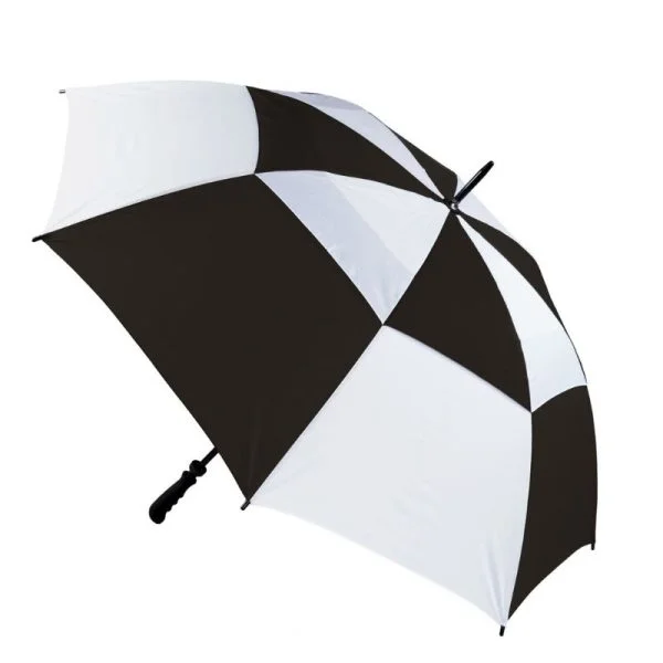 Black And White Vented Golf Umbrella