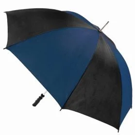 Navy and black golf umbrella closed