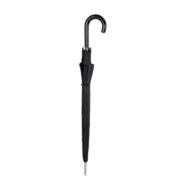 Unblkwalk01 Straight Closed Unisex Black Walking Umbrella