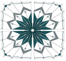 Medina umbrella - close-up on canopy