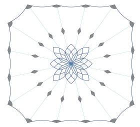 Medina umbrella - top-down view
