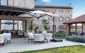 Astro Timber 3m x 3m Side-Arm Parasol