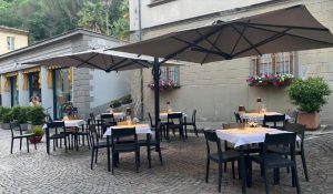 Dual T Carbon Double Side Arm Parasol