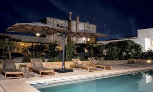 Dual T Carbon Double Side Arm Parasol