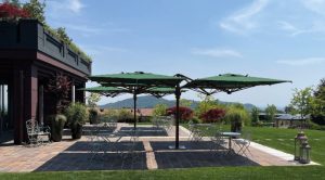 Quattro "Timber" Quadruple Parasol