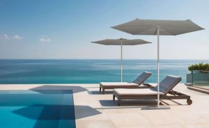 REVO Starwhite flat parasol