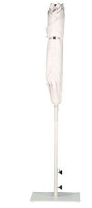 REVO Starwhite Flat Design Parasol furled and closed.