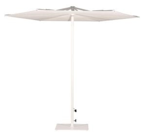 REVO Starwhite flat design parasol cutout showing fully open.