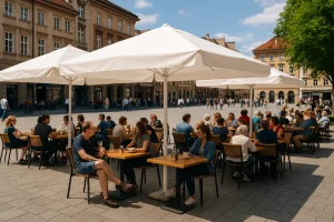 Commercial-grade parasols